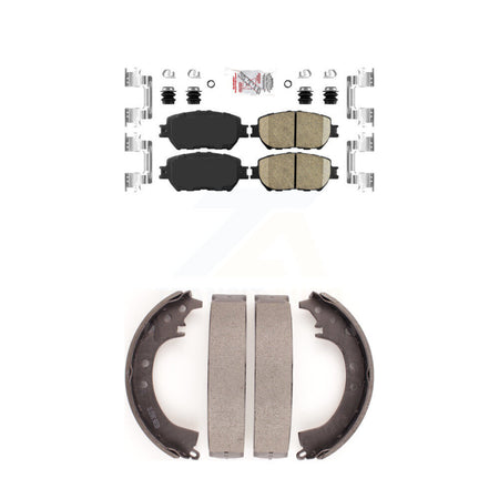 Front Ceramic Disc Brake Pads And Rear Drum Shoes Kit For Toyota Camry KNN-100096