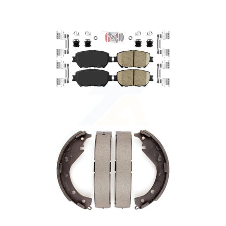 Front Ceramic Disc Brake Pads And Rear Drum Shoes Kit For Toyota Camry KNN-100097