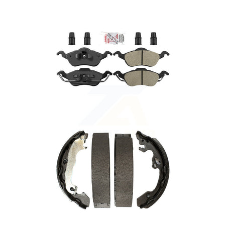 Front Semi-Metallic Disc Brake Pads And Rear Drum Shoes Kit For Ford Focus KNN-100102