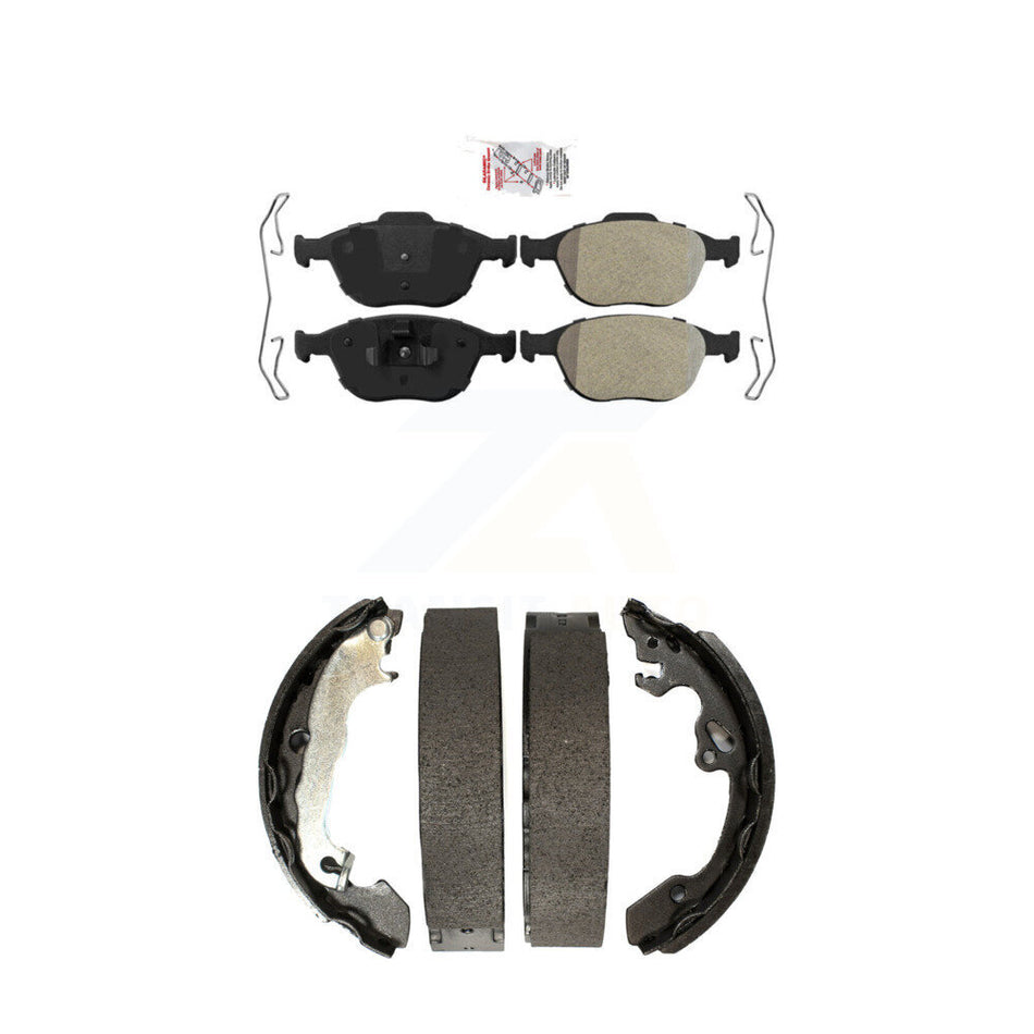 Front Semi-Metallic Disc Brake Pads And Rear Drum Shoes Kit For Ford Focus SVT KNN-100103