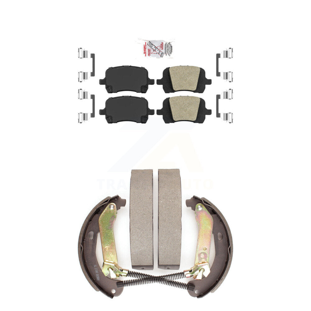 Front Ceramic Disc Brake Pads And Rear Drum Shoes Kit For Chevrolet Malibu Pontiac G6 HHR KNN-100111