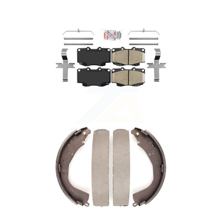 Front Ceramic Disc Brake Pads And Rear Drum Shoes Kit For Toyota Tacoma KNN-100120