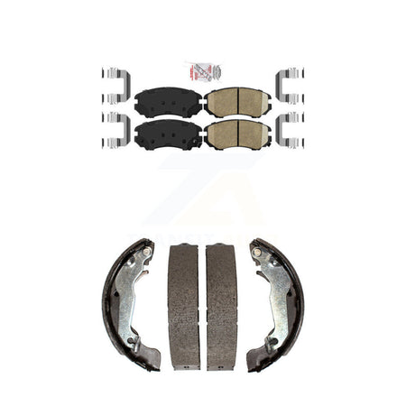Front Ceramic Disc Brake Pads And Rear Drum Shoes Kit For Hyundai Elantra KNN-100135