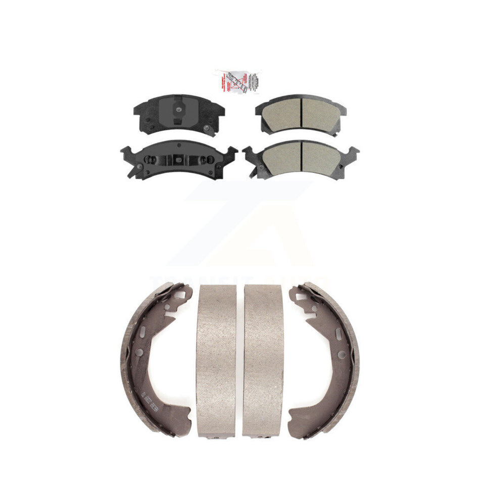 Front Semi-Metallic Disc Brake Pads And Rear Drum Shoes Kit For Chevrolet Cavalier KNN-100144