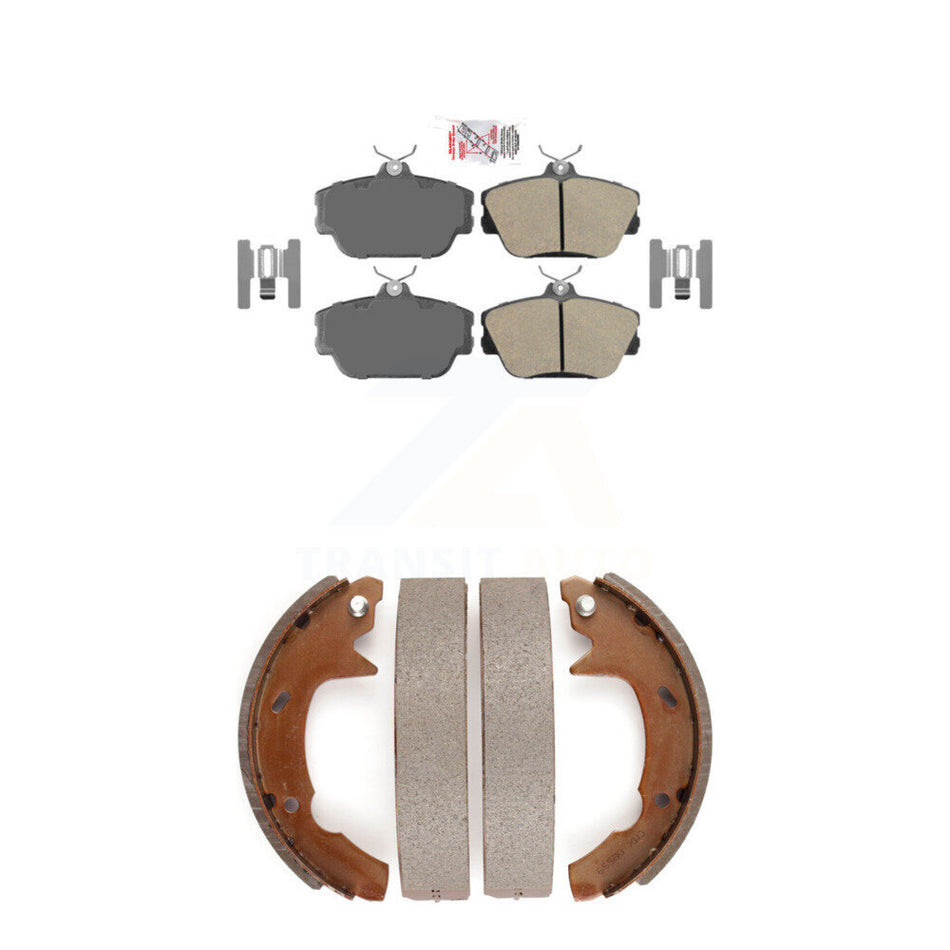 Front Ceramic Disc Brake Pads And Rear Drum Shoes Kit For Ford Taurus Mercury Sable KNN-100164