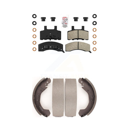 Front Semi-Metallic Disc Brake Pads And Rear Drum Shoes Kit For Chevrolet Tahoe GMC Yukon KNN-100191