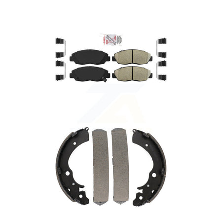 Front Ceramic Disc Brake Pads And Rear Drum Shoes Kit For Honda Accord KNN-100226