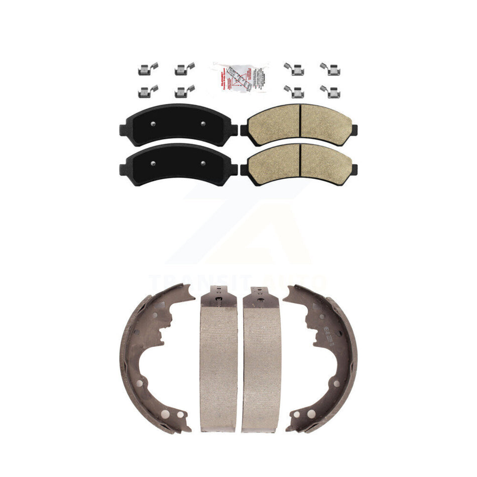 Front Ceramic Disc Brake Pads And Rear Drum Shoes Kit For Chevrolet S10 Blazer GMC Jimmy KNN-100237
