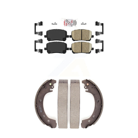 Front Ceramic Disc Brake Pads And Rear Drum Shoes Kit For Toyota Corolla KNN-100253