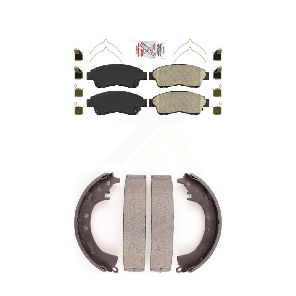 Front Ceramic Disc Brake Pads And Rear Drum Shoes Kit For Toyota Camry RAV4 KNN-100269