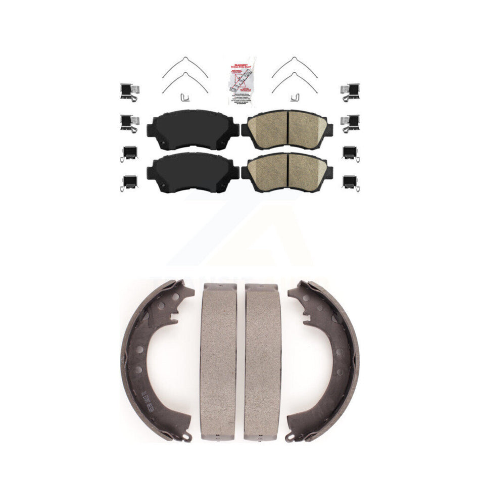 Front Ceramic Disc Brake Pads And Rear Drum Shoes Kit For Toyota Camry KNN-100270
