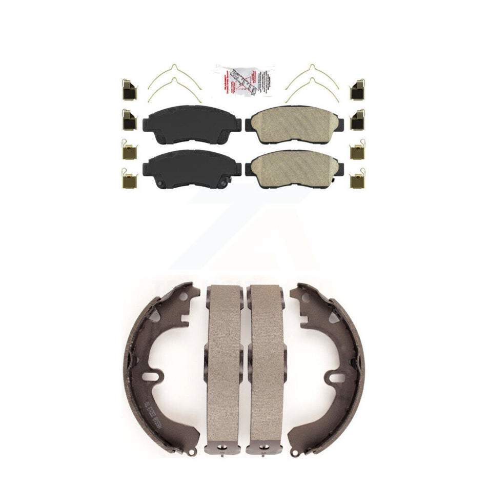 Front Ceramic Disc Brake Pads And Rear Drum Shoes Kit For 1994-1997 Toyota Celica ST KNN-100272