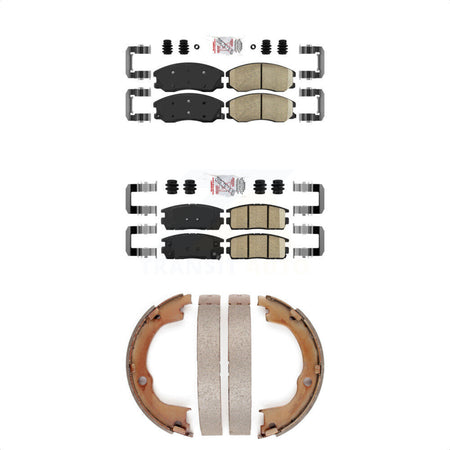 Front Rear Ceramic Disc Brake Pads And Parking Shoes Kit For Chevrolet Equinox KNN-100333