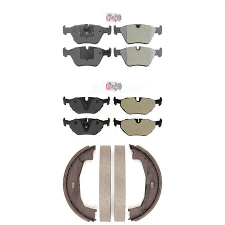 Front Rear Semi-Metallic Disc Brake Pads And Parking Shoes Kit For BMW Z4 KNN-100967