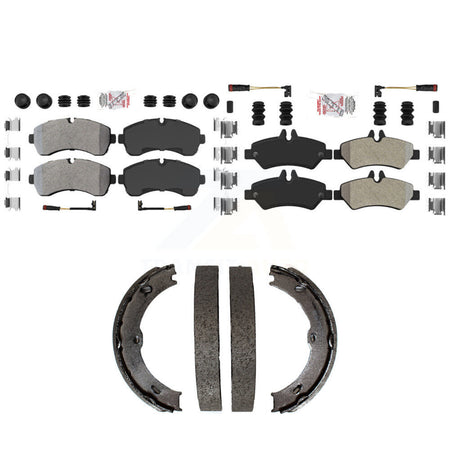 Front Rear Semi-Metallic Disc Brake Pads And Parking Shoes Kit For Sprinter KNN-101377