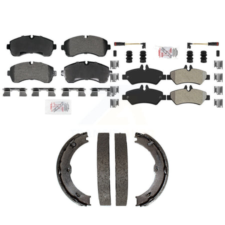 Front Rear Semi-Metallic Disc Brake Pads And Parking Shoes Kit For Sprinter KNN-101408