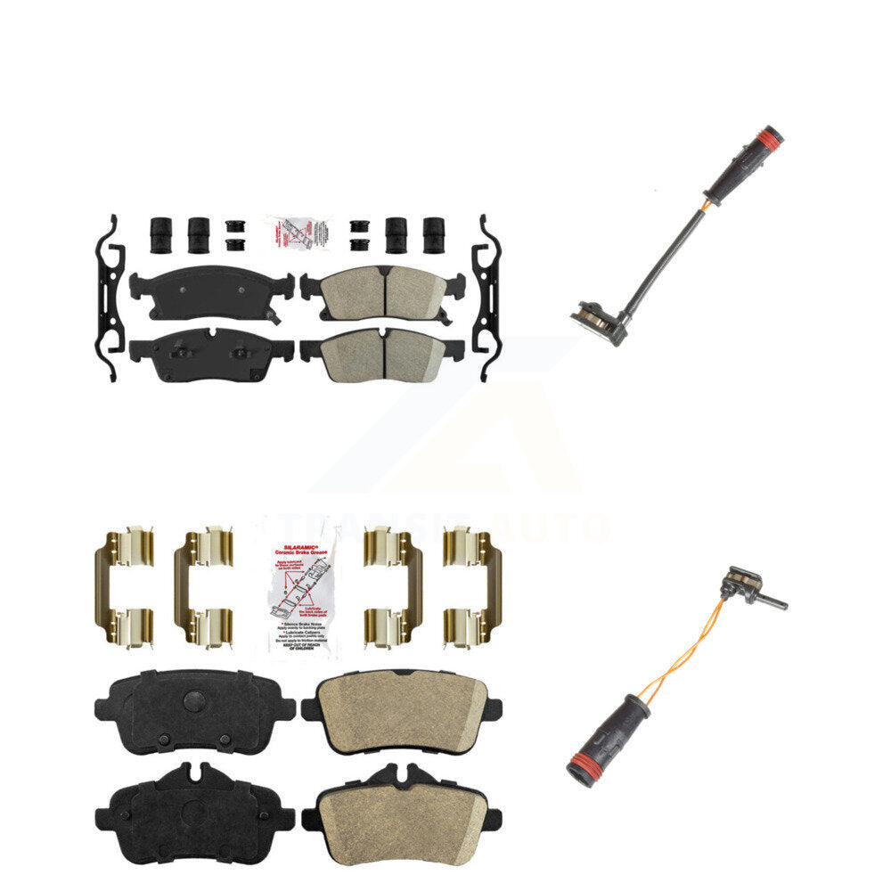 Front Rear Ceramic Disc Brake Pad & Wear Sensor Kit For Mercedes-Benz ML350 GLE350 GLE400 KNW-100080