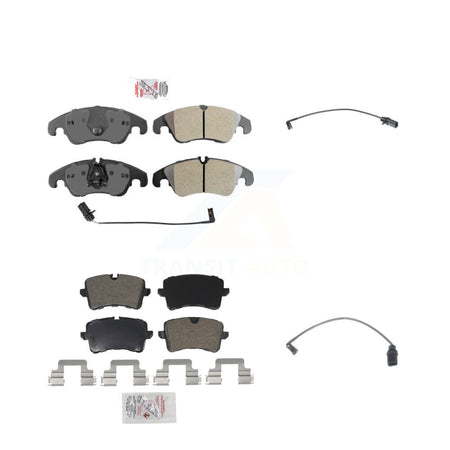 Front Rear Ceramic Disc Brake Pads And Extra Wear Sensors Kit For Audi A6 Quattro KNW-100090