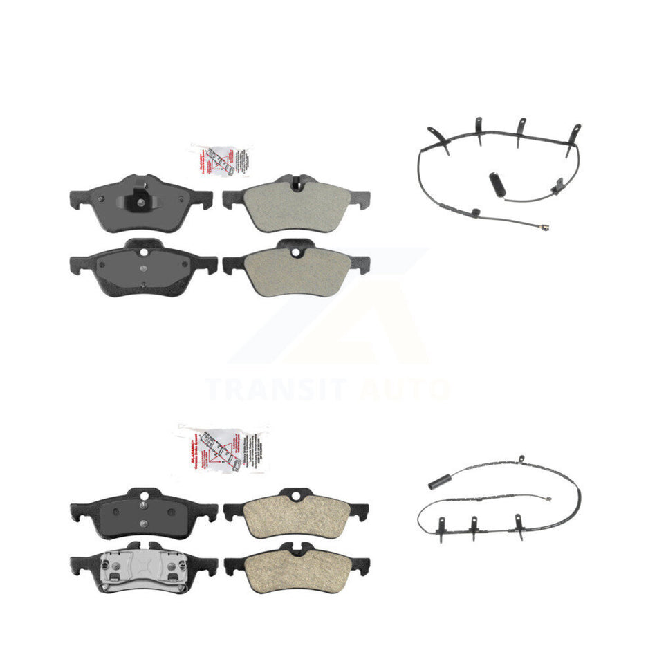 Front Rear Ceramic Disc Brake Pads And Wear Sensors Kit For Mini Cooper KNW-100093