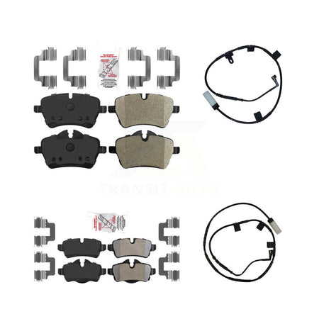 Front Rear Ceramic Disc Brake Pads And Wear Sensors Kit For Mini Cooper KNW-100097