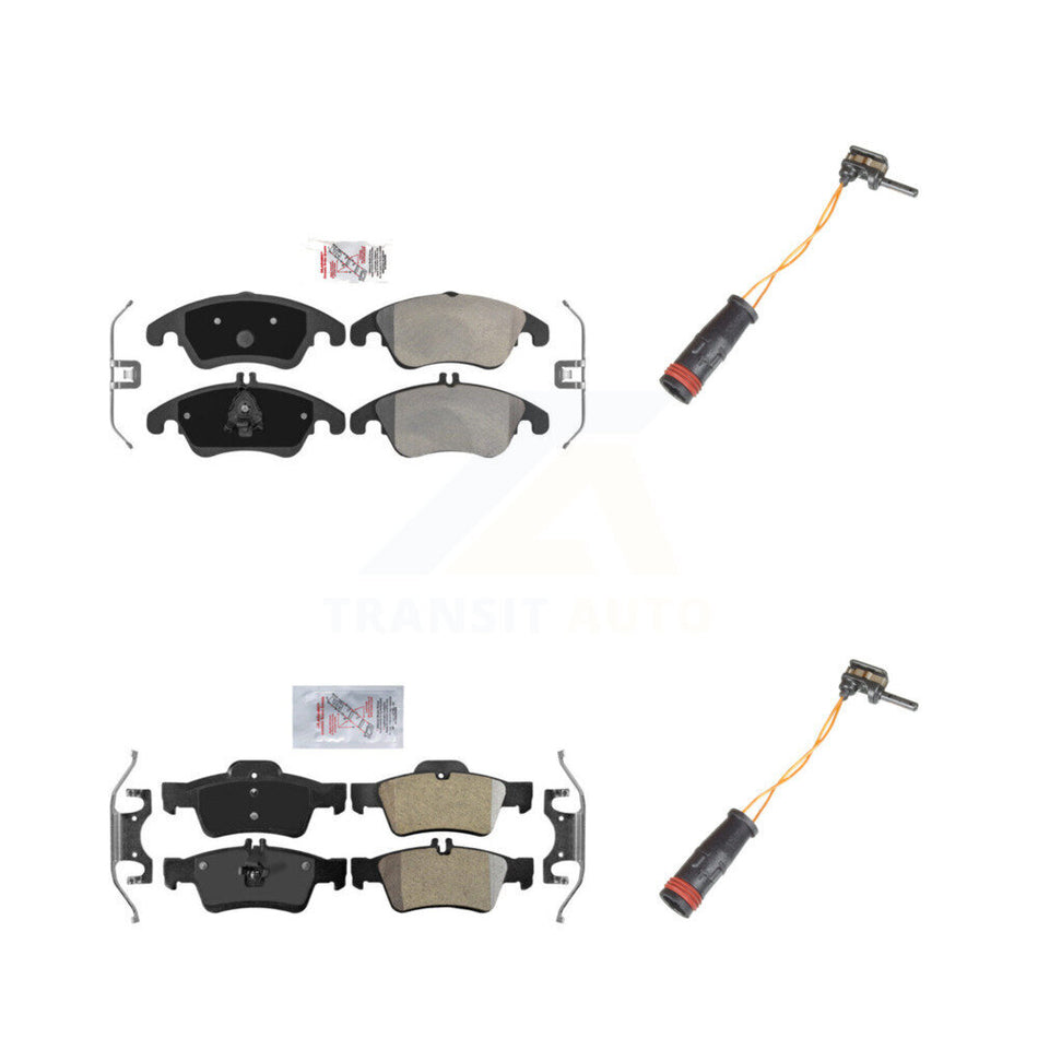 Front Rear Ceramic Disc Brake Pad Wear Sensor Kit For Mercedes-Benz E350 E250 CLS400 E400 KNW-100120