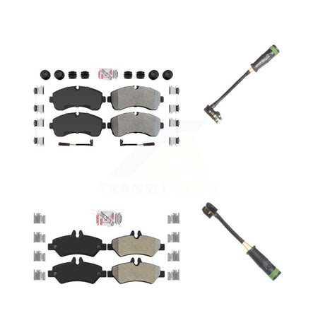 Front Rear Ceramic Disc Brake Pad & Extra Wear Sensor Kit For Mercedes-Benz Sprinter 3500 KNW-100147