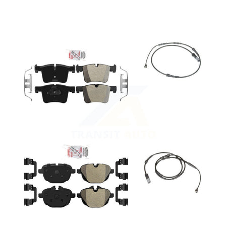 Front Rear Ceramic Disc Brake Pads And Wear Sensors Kit For BMW X3 X4 KNW-100187