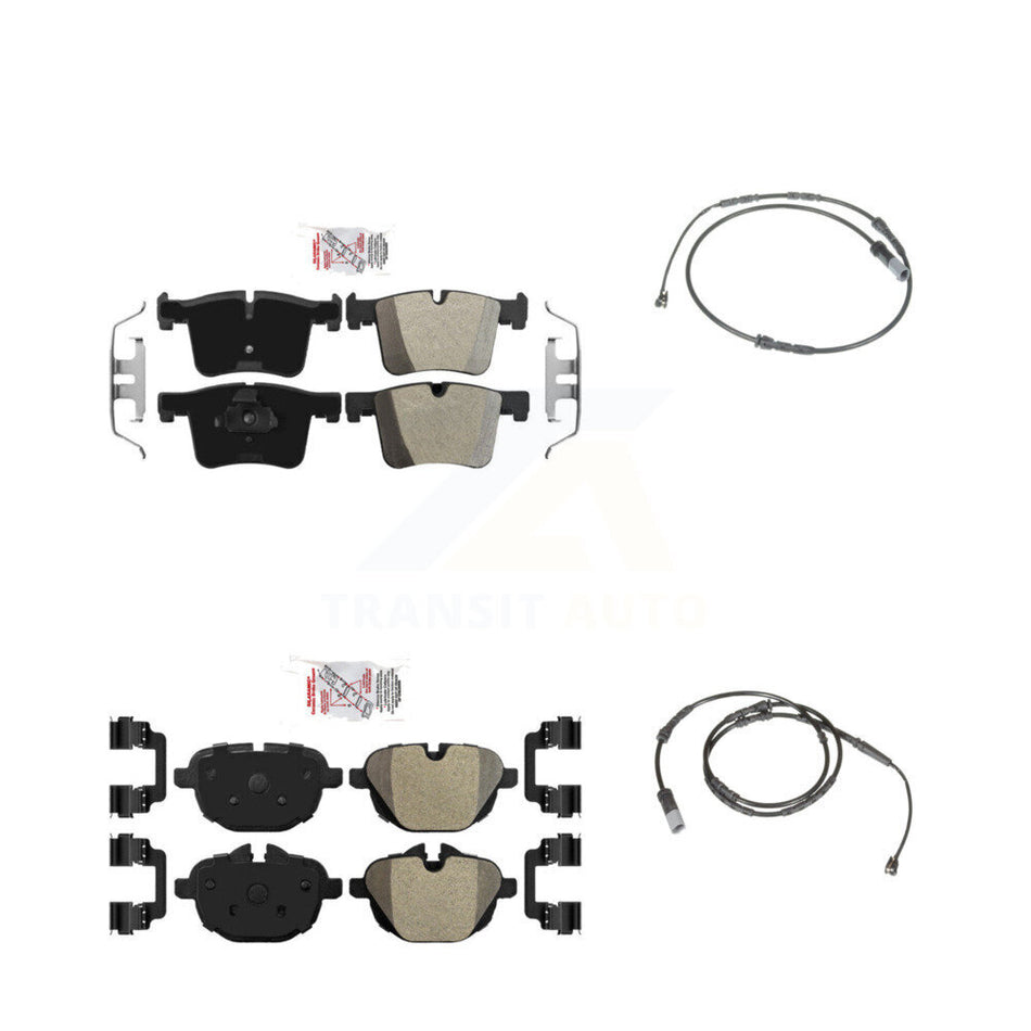Front Rear Ceramic Disc Brake Pads And Wear Sensors Kit For BMW X3 X4 KNW-100187
