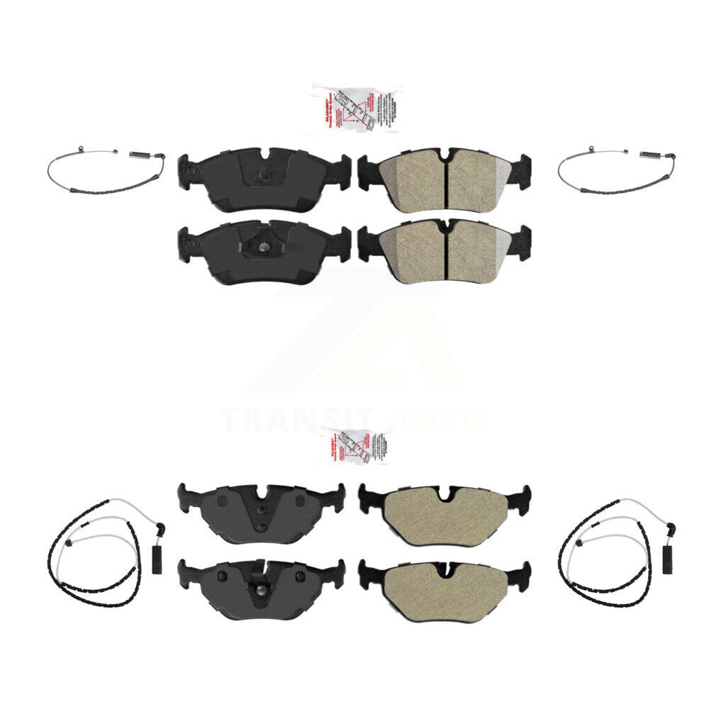 Front Rear Ceramic Disc Brake Pads And Wear Sensors Kit For BMW Z4 KNW-100209