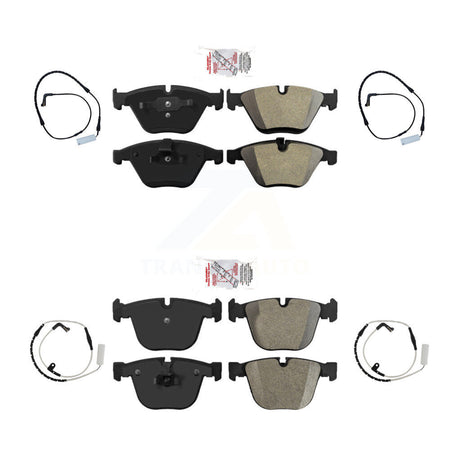 Front Rear Ceramic Brake Pad And Wear Sensor Kit For BMW 750i 750Li 745i 745Li 760Li 760i KNW-100237