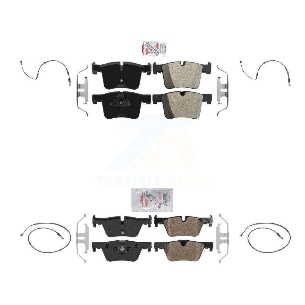 Front Rear Ceramic Disc Brake Pads And Wear Sensors Kit For BMW 320i xDrive 328d 2.0L KNW-100262
