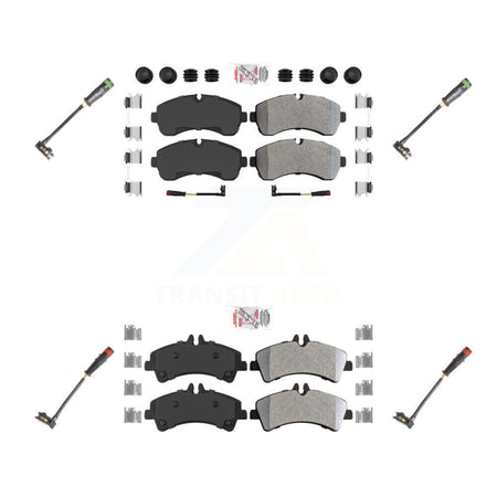 Front Rear Ceramic Disc Brake Pad & Extra Wear Sensor Kit For Mercedes-Benz Sprinter 3500 KNW-100269