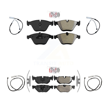 Front Rear Ceramic Disc Brake Pads And Wear Sensors Kit For BMW X1 KNW-100276