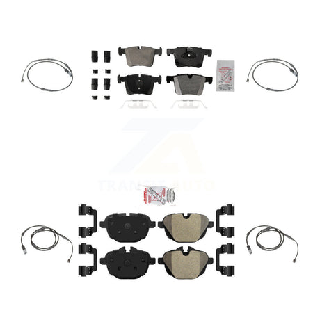 Front Rear Ceramic Disc Brake Pads And Wear Sensors Kit For BMW X3 X4 KNW-100287