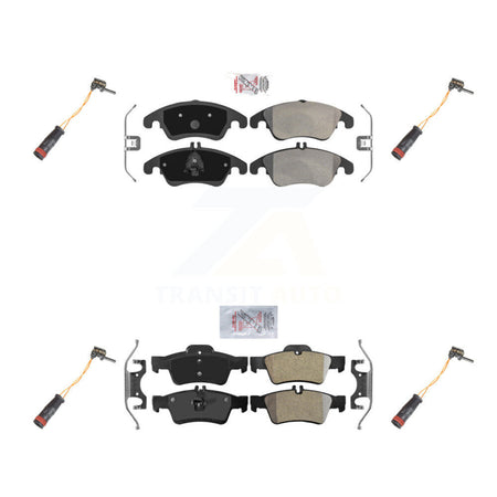 Front Rear Ceramic Disc Brake Pad Wear Sensor Kit For Mercedes-Benz E350 E250 CLS400 E400 KNW-100325