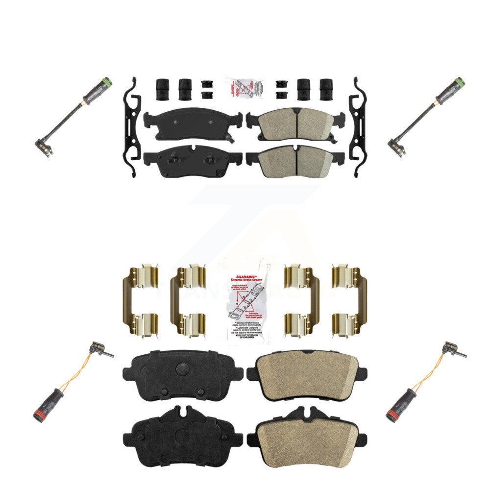 Front Rear Ceramic Brake Pads Wear Sensor Kit For Mercedes-Benz GLE400 GL350 GLS450 GL450 KNW-100326