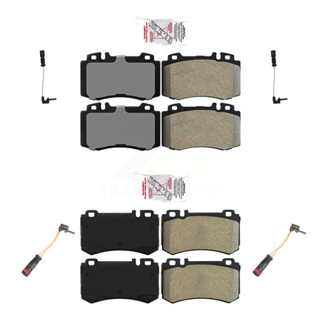 Front Rear Ceramic Disc Brake Pads And Wear Sensors Kit For Mercedes-Benz S600 5.5L KNW-100337