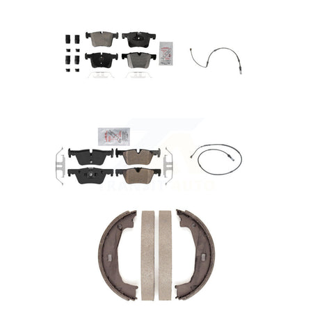 Front Rear Ceramic Disc Brake Pad And Wear Sensor Kit (5Pc) For BMW 320i xDrive 328d 2.0L KNW-100426