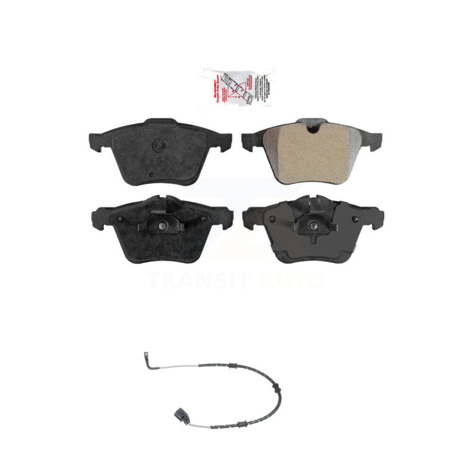 Front Ceramic Disc Brake Pads And Wear Sensors Kit For Jaguar XF XJ KNW-100550