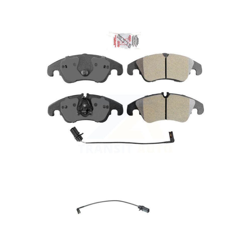 Front Ceramic Brake Pads Extra Wear Sensor Kit For Audi Q5 A4 Quattro A5 S4 S5 allroad A6 KNW-100553