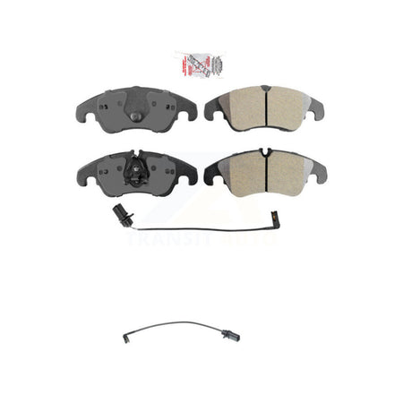 Front Ceramic Brake Pads Extra Wear Sensor Kit For Audi Q5 A4 Quattro A5 S4 S5 allroad A6 KNW-100553