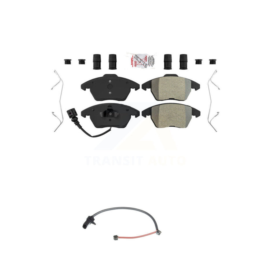 Front Ceramic Disc Brake Pads And Extra Wear Sensors Kit For 2011 Audi R8 KNW-100593
