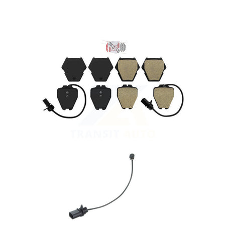 Front Ceramic Disc Brake Pads And Extra Wear Sensors Kit For Volkswagen Passat KNW-100597