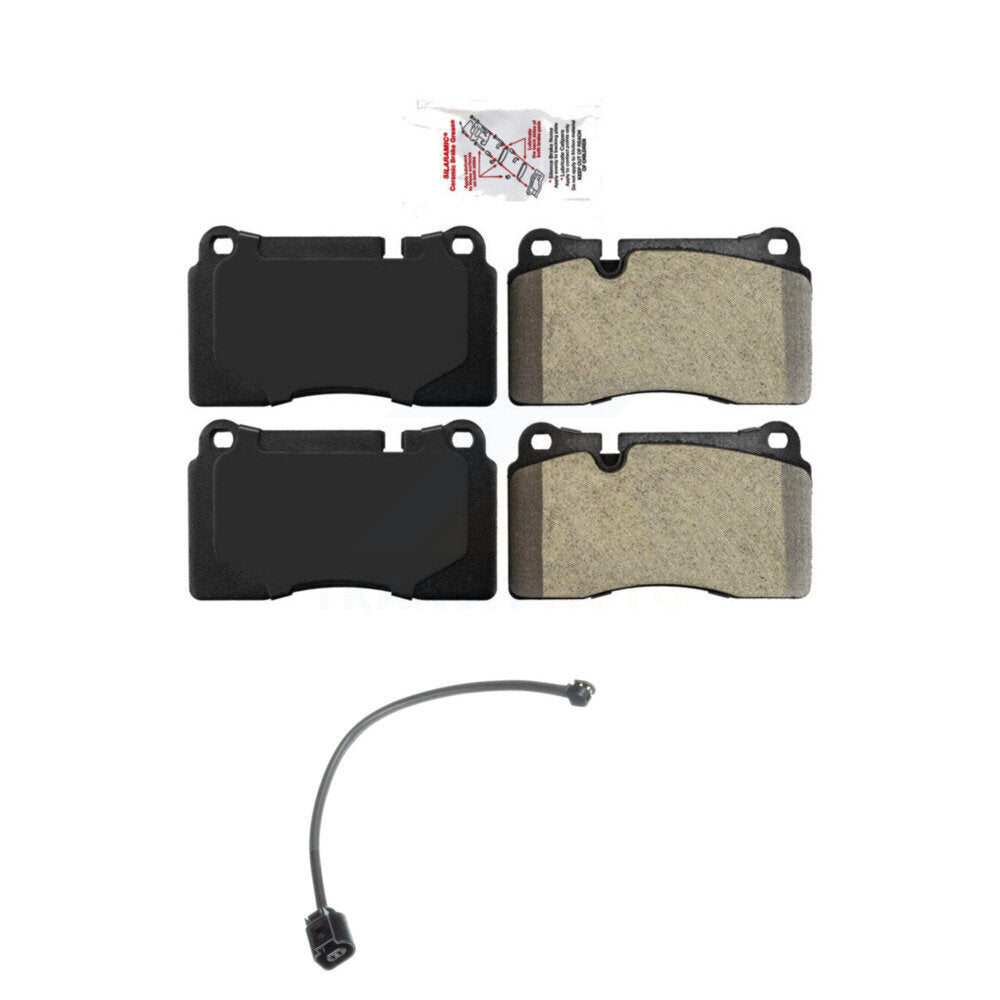 Front Ceramic Disc Brake Pads And Wear Sensors Kit For Volkswagen Touareg KNW-100614