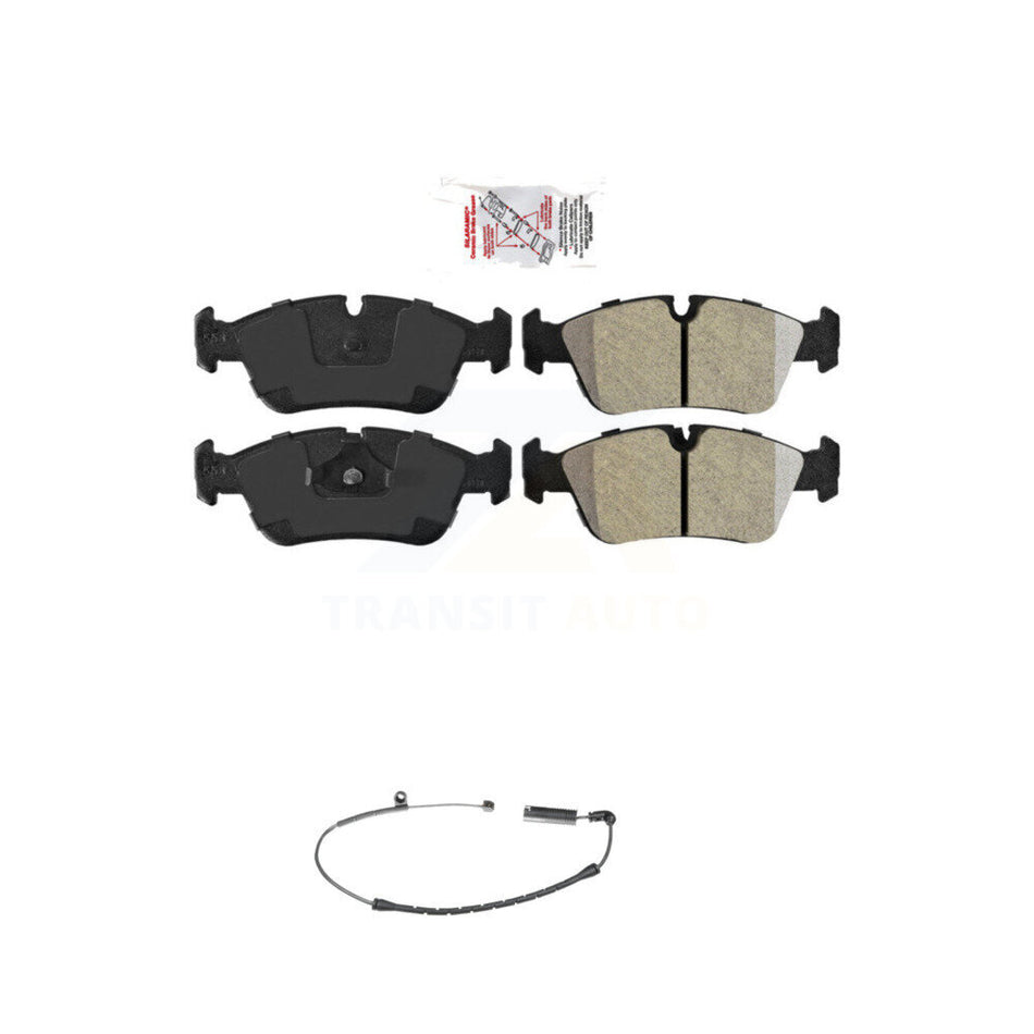 Front Ceramic Brake Pads Wear Sensor Kit For BMW Z4 325i 325Ci 320i 323i 328i 323Ci 328Ci KNW-100624