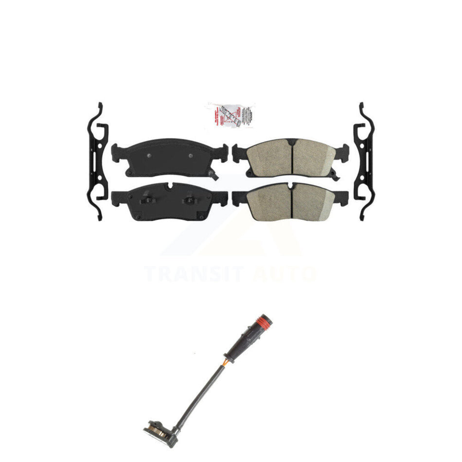 Front Ceramic Disc Brake Pads And Wear Sensors Kit For Mercedes-Benz ML350 GLE350 GLE400 KNW-100636