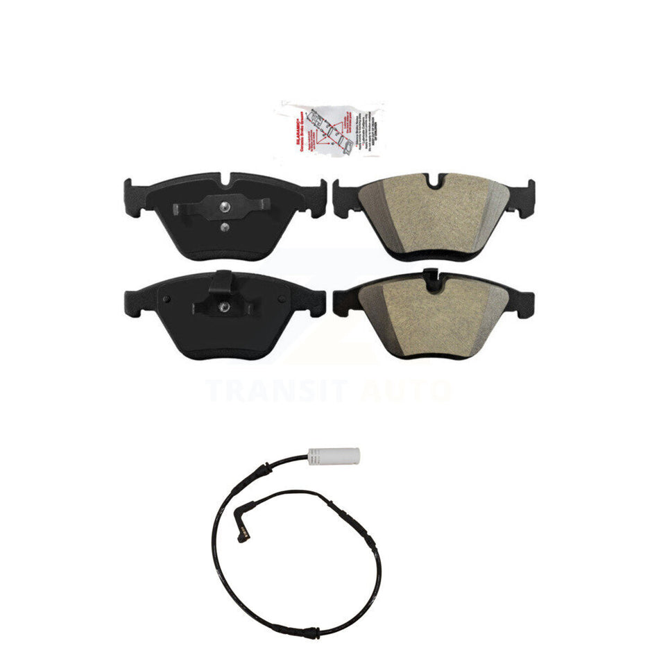 Front Ceramic Disc Brake Pads And Wear Sensors Kit For BMW 328i 323i KNW-100669