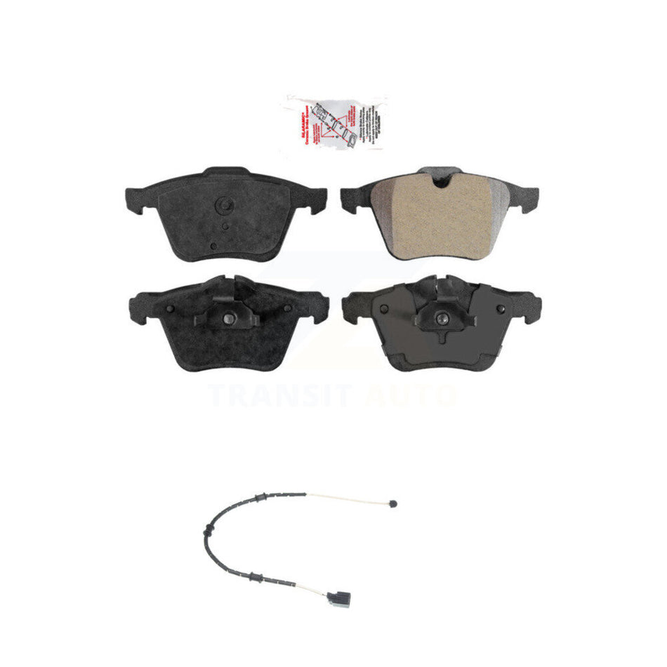 Front Ceramic Disc Brake Pads And Wear Sensors Kit For Jaguar XJ F-Type XK KNW-100691