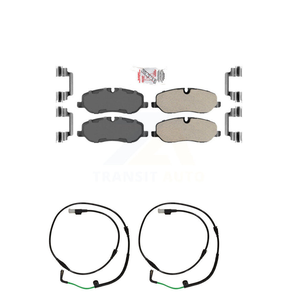 Front Ceramic Disc Brake Pads And Wear Sensors Kit For 2005-2009 Land Rover LR3 4.4L KNW-100713