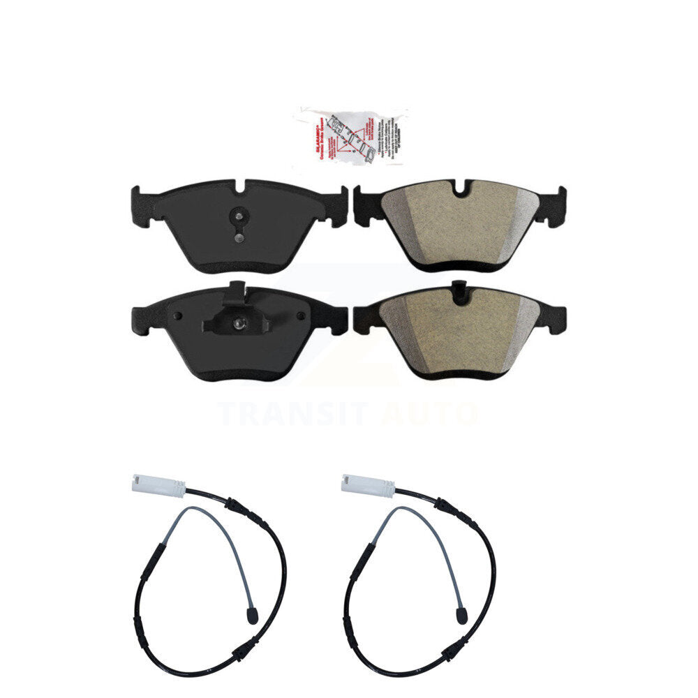 Front Ceramic Disc Brake Pads And Wear Sensors Kit For BMW X1 KNW-100727